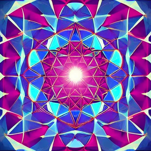 Image similar to beautiful geometrical digital art