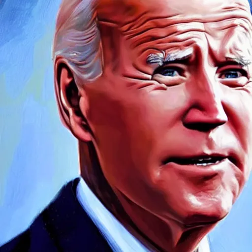 Image similar to A portrait of the most joe biden in the world, oil painting, majestic, detailed, high resolution