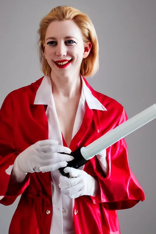 close up headshot of elizabeth holmes as a evil blood | Stable ...