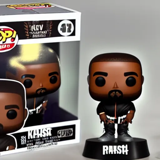 Image similar to Funko pop of Kanye West