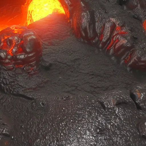 Prompt: molten core, melting, glowing magma, lava, unreal engine, highly detailed, epic