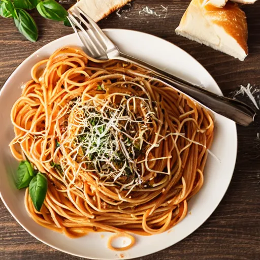 Prompt: Spaghetti, gourmet cooking, professional photography, product photo