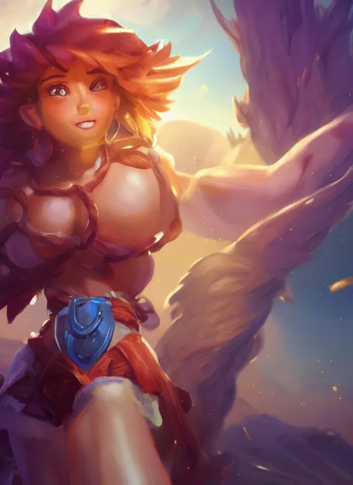 Image similar to taliyah, from league of legends, with abs, aesthetic, cosplay, exhibant au naturel, symmetrical body, hyper detailed, digital art, trending in artstation, cinematic lighting, studio quality, smooth render, unreal engine 5 rendered, octane rendered, art style by klimt and nixeu and ian sprigger and wlop and krenz cushart