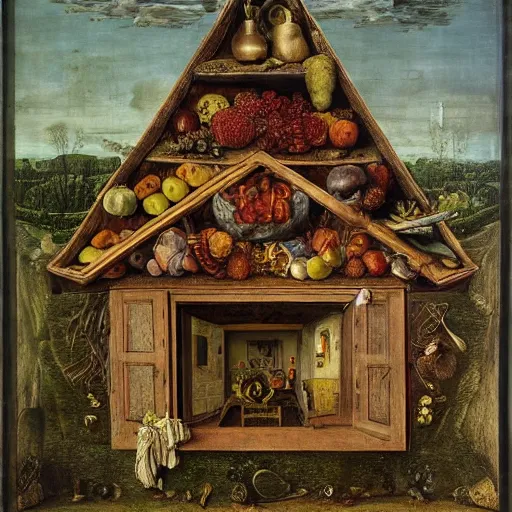 Image similar to a house by arcimboldo, giuseppe