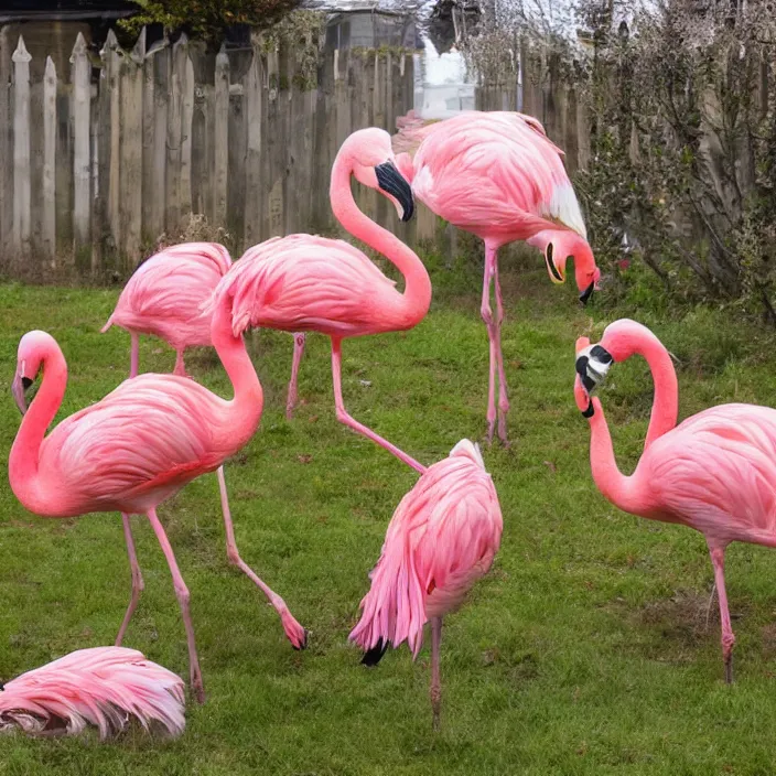 Image similar to flamingo lawn monsters at vanvcouver,british columbia,canada