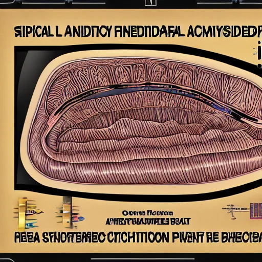 Prompt: highly detailed labeled medical anatomy poster of an abelton push MIDI pad controller