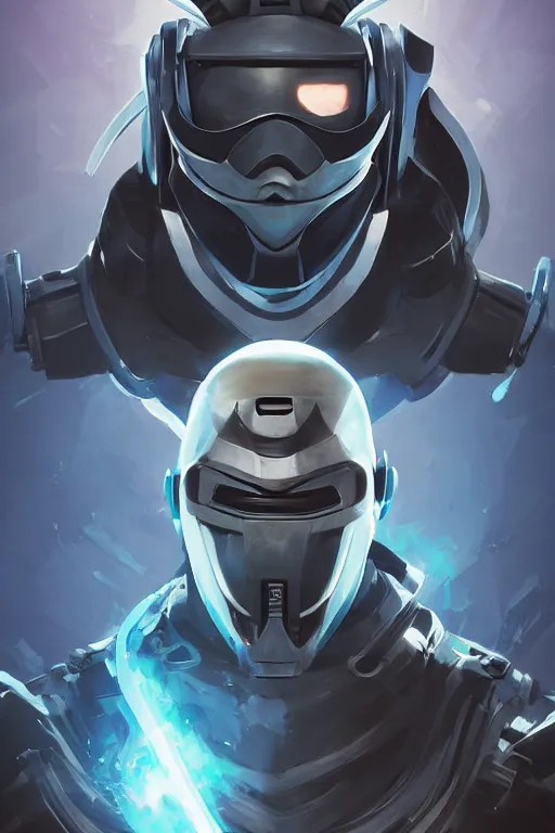 Image similar to epic mask helmet robot ninja portrait stylized as fornite style game design fanart by concept artist gervasio canda, behance hd by jesper ejsing, by rhads, makoto shinkai and lois van baarle, ilya kuvshinov, rossdraws global illumination radiating a glowing aura global illumination ray tracing hdr render in unreal engine 5