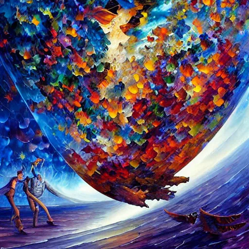 Image similar to art by android jones, james christensen, rob gonsalves, leonid afremov and tim white