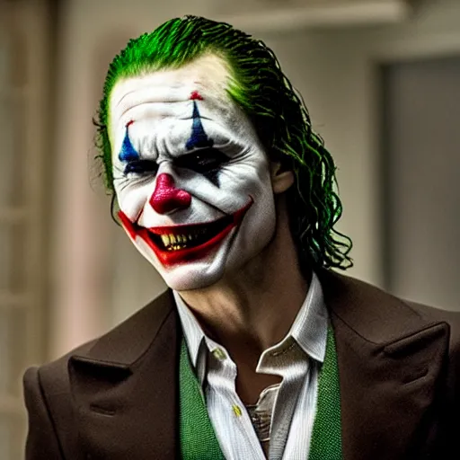 Image similar to tom cruise as the joker, movie still