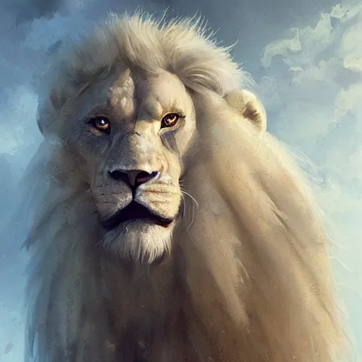 Image similar to a beautfiul award winning commission portrait of an anthro albino lion wearing diamond victorian armour,digital art,art by greg rutkowski,character design by charles bowater,photorealistic,ross tran,hyperdetailed,detailed face,fascinating,2021,western comic style