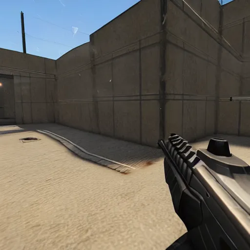 Prompt: csgo screenshot of an ace round on mirage