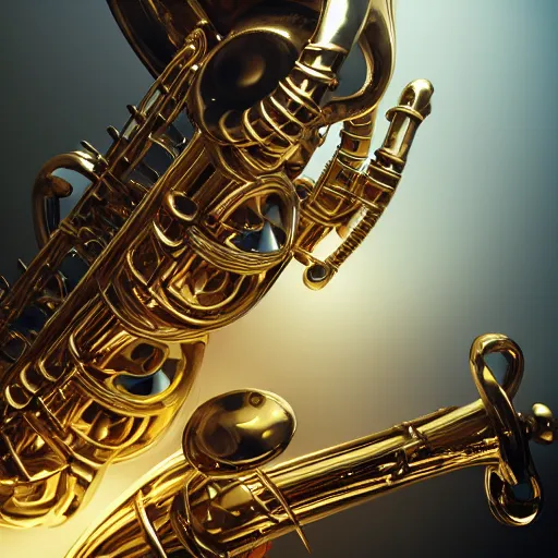 Image similar to anglo saxons playing saxophones, trending on artstation, dramatic lighting, octane render, weta digital, micro details, 3 d sculpture, structure, ray trace, insane details, intricate, elite, ornate,