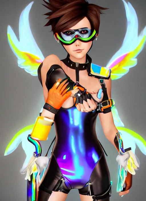 NeoArtCorE Arts - Tracer skin Overwatch Anniversary 2018, included in May's  rewards. Patreon ▻  more  High-res, Steps, PSDs #Tracer #OVERWATCH #Fanart #NeoArtCorE