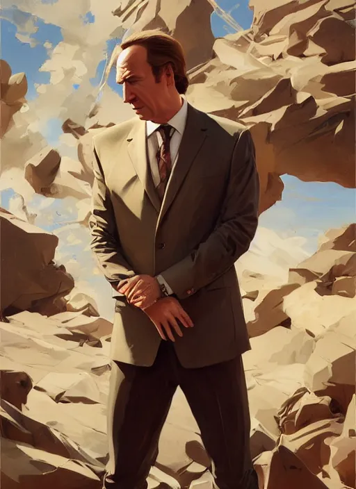 Image similar to portrait of saul goodman, portrait of saul goodman, lawyer clothing, painting by sargent and leyendecker, asymmetrical, intricate, elegant, matte painting, illustration,, by rhads, by greg rutkowski, by greg tocchini, by james gilleard, by joe fenton