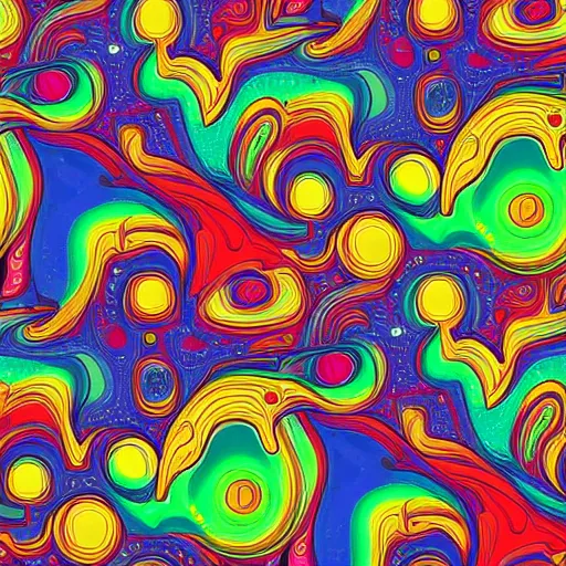 Image similar to psychedelic trippy couch in space, planets, milky way, sofa, cartoon