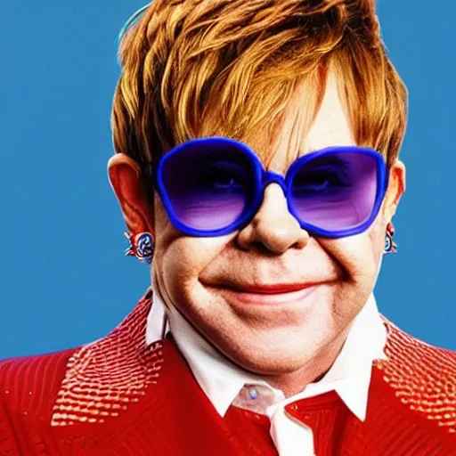 Prompt: thumbs up from Elton John, insane detailed photorealistic photo,