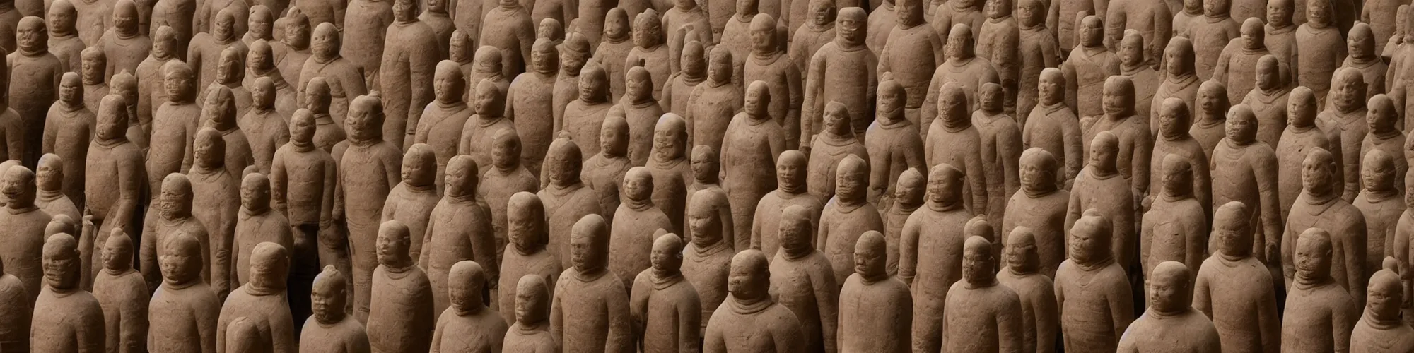 Image similar to hundreds of humans. A sea of humans. interconnected flesh. Melting clay golem humans. Dungeons&Dragons: Lemure. Lemure creature. Demonic scene. Many humans intertwined and woven together. Bodies and forms amesh. Terracotta army. Extremely unsettling artwork. Clay sculpture by Alberto Giacometti.