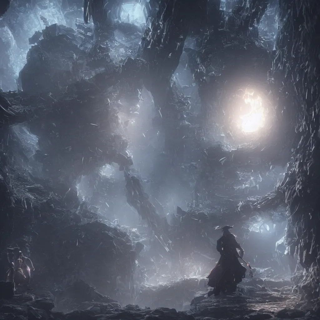 Image similar to a tiny world inside a crystal ball by greg rutkowski, sung choi, mitchell mohrhauser, maciej kuciara, johnson ting, maxim verehin, peter konig, bloodborne, 8 k photorealistic, cinematic lighting, hd, high details, dramatic, dark atmosphere, trending on artstation