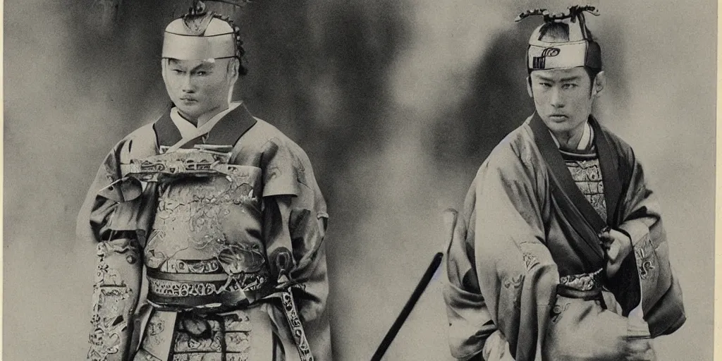 Prompt: Tom Brady as Japanese Samurai in the 1800s, portrait, upper body