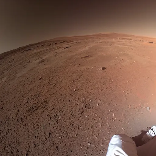 Image similar to selfie of Elon Musk on Mars