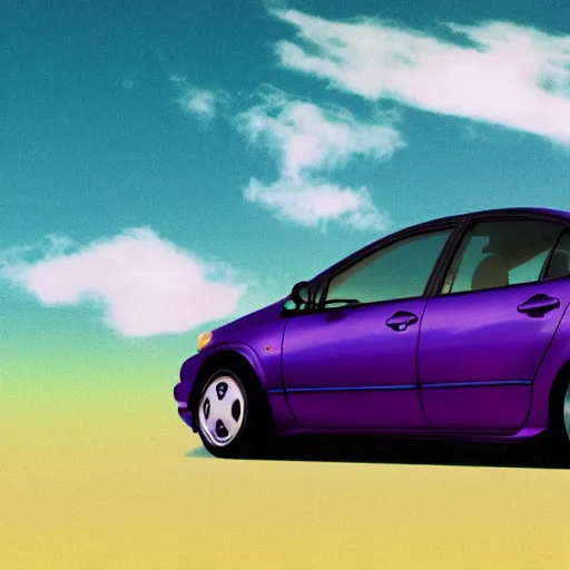 Image similar to 9 0 s 2 0 0 9 toyota prius vaporwave