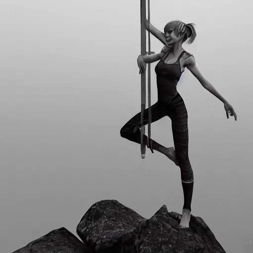 Prompt: rpg character concept art, most beautiful swedish models doing acroyoga, in the style of jamie hewlett hiroya oku riyoko ikeda, 3 d render, artstation trending, 8 k, octane render, photorealistic, sharp detail, manga, black and white