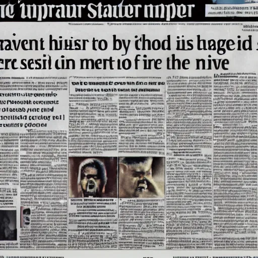 Image similar to newspaper article dramatic 3 8 4 0 x 2 1 6 0