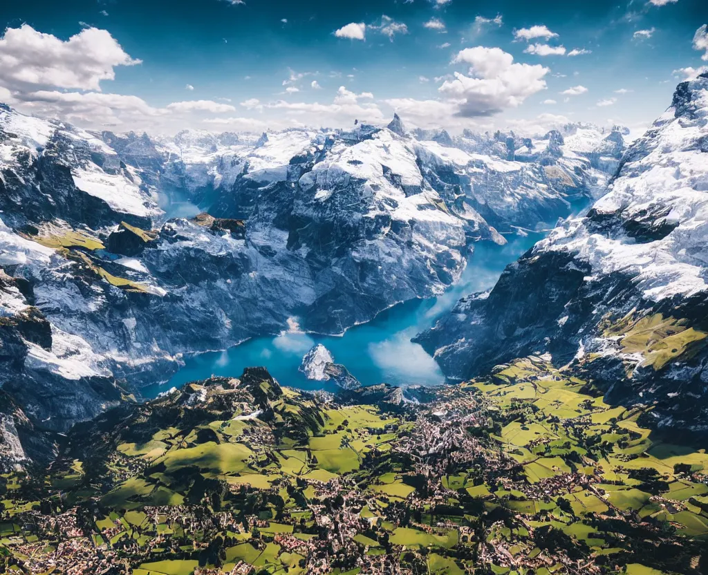 Image similar to Amazing Switzerland Landscape that are out of this world 8k