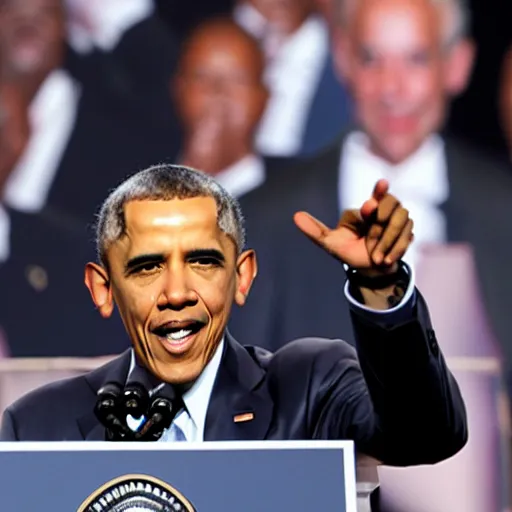 Prompt: Obama casting a spell