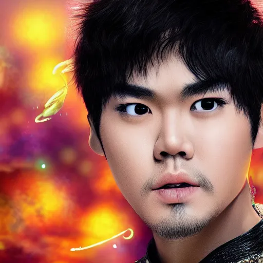 Prompt: a beautiful painting of jay chou in his greatest work, realistic 8k render