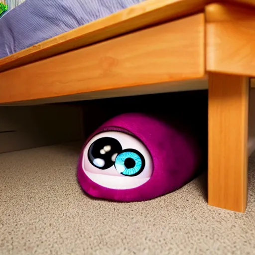 Prompt: a monster coming out from under my bed