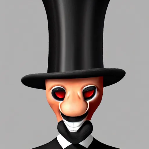 Prompt: snake man in top hat, photo, detailed, 4k
