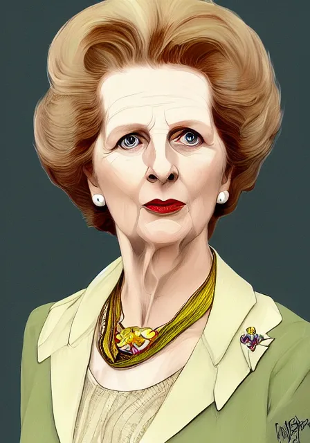 Image similar to margaret thatcher as a pokemon, intricate, elegant, highly detailed, digital painting, artstation, concept art, smooth, sharp focus, illustration, art by artgerm and greg rutkowski and alphonse mucha and william - adolphe bouguereau