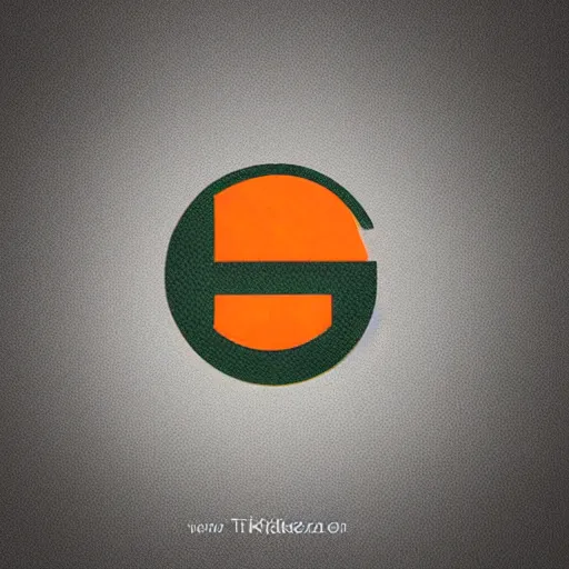 Prompt: new tik tok logo, logo design, color scheme, centered, orange, green, white,