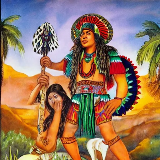 Image similar to mexican native mythology