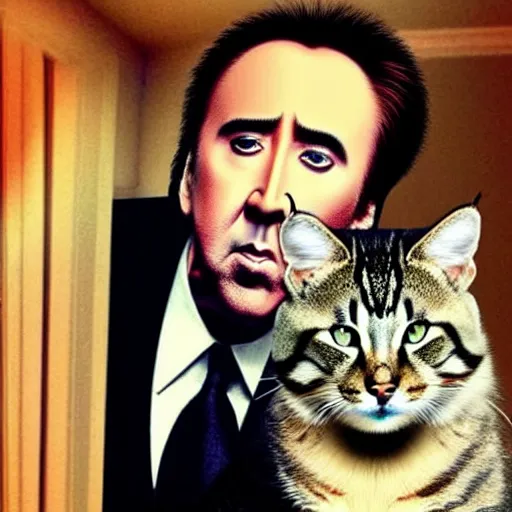 cats with nicolas cage face