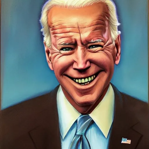 freaky presidential portrait of Joe Biden by Ed 'Big | Stable Diffusion ...