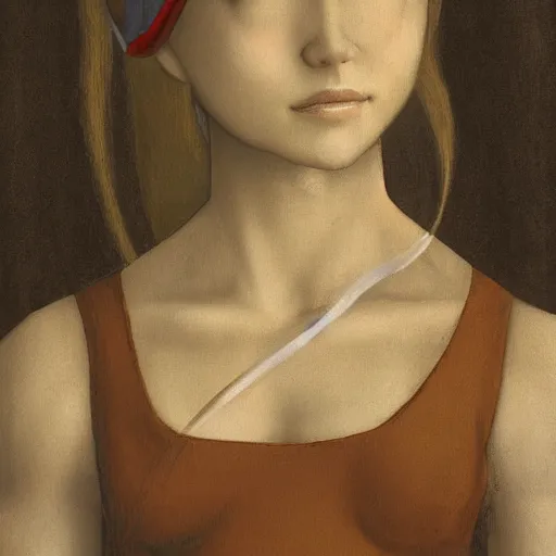 Image similar to misty from pokemon, portrait, by leonardo da vinci