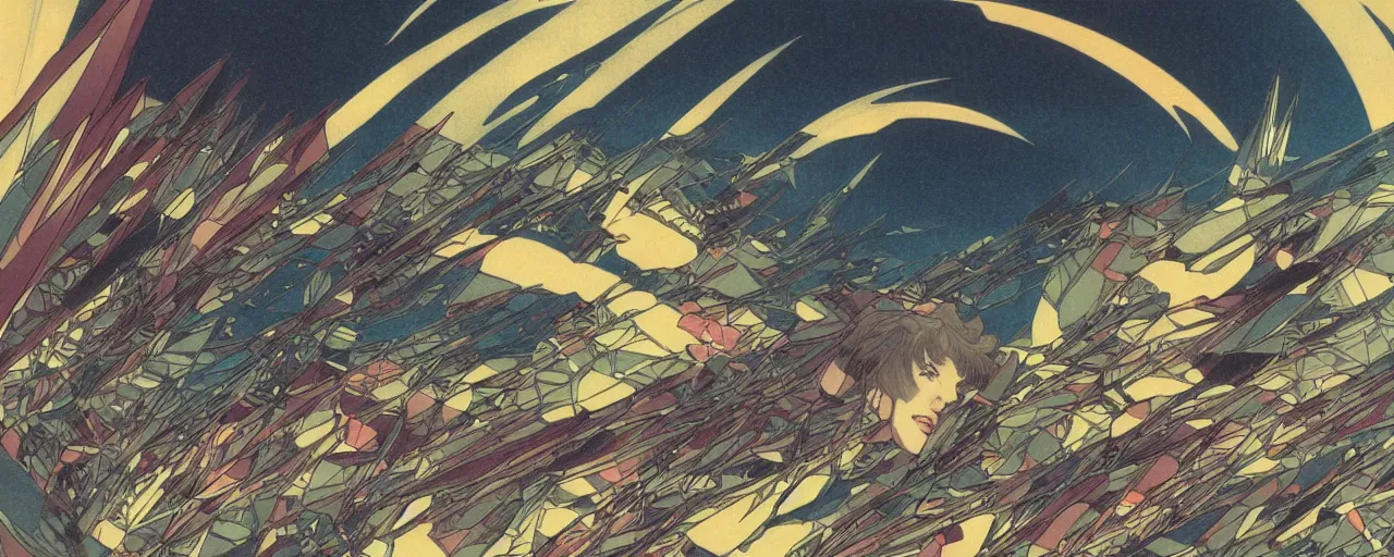 Prompt: seastorm at night in the center of a futuristic sci-fi asian city, blade runned color palette, by Yasunari Ikenaga, Yamato, Macross, Mucha