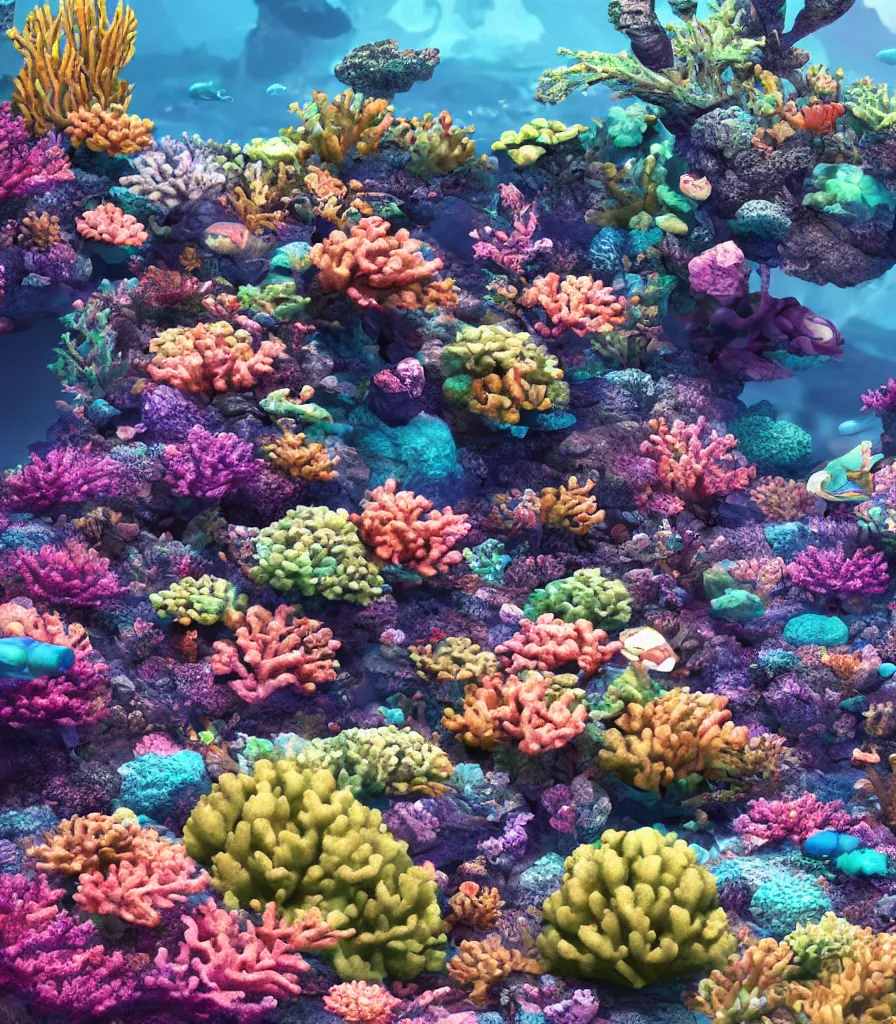 Image similar to alien coral reef, amazing octane render, stylized, trending on artstation, glow, nature photography