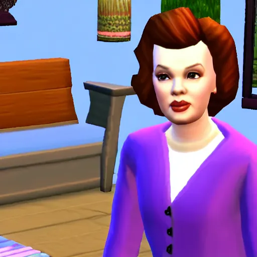 Image similar to judy garland in the sims