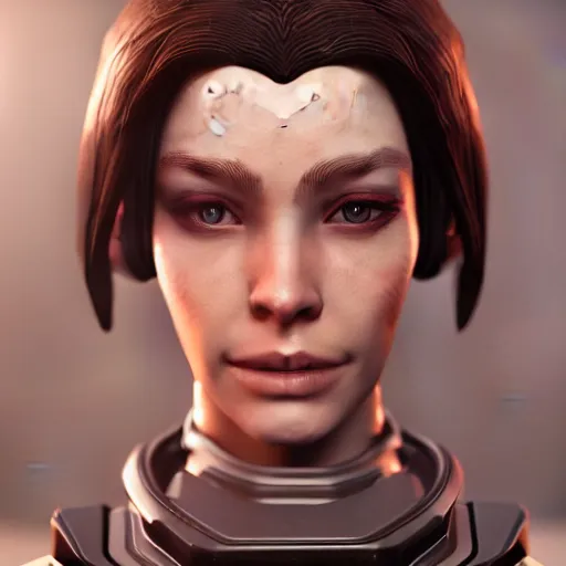 Prompt: portrait of a female android, artstation, highly detailed, unreal engine 5, cinematic