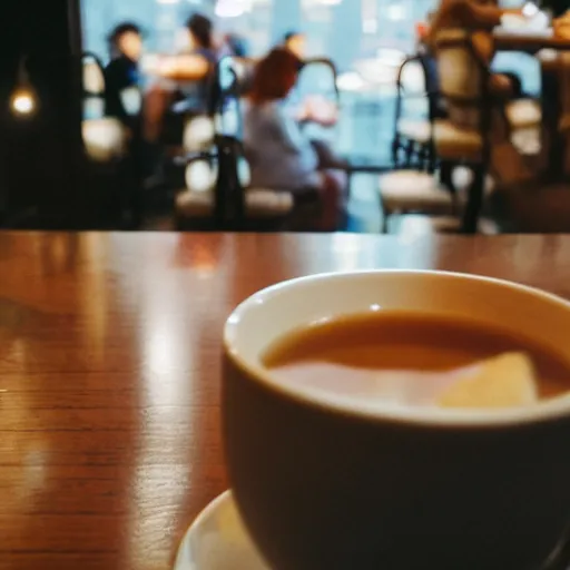 Image similar to a collection of vacation photos of byun baekhyun drinking tea in a cafe in downtown new york, photography, 5 0 mm, kodak film, uhd 8 k, stylistic blur