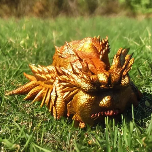 Image similar to real life Pokemon, creepy, scaly, menacing, realistic, golden hour, sharp focus