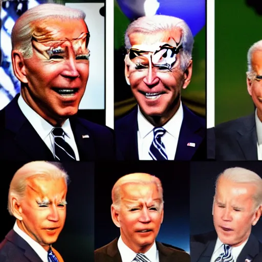 Image similar to A hydra with Joe Biden's heads