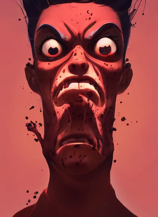 Image similar to face icon stylized minimalist zombie, loftis, cory behance hd by jesper ejsing, by rhads, makoto shinkai and lois van baarle, ilya kuvshinov, rossdraws global illumination