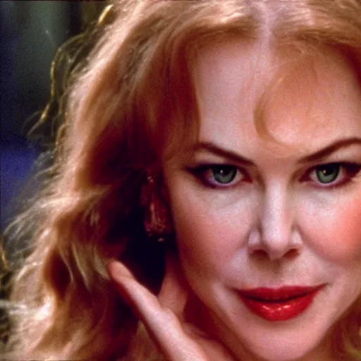 Image similar to face of Nicole Kidman in Eyes Wide Shut