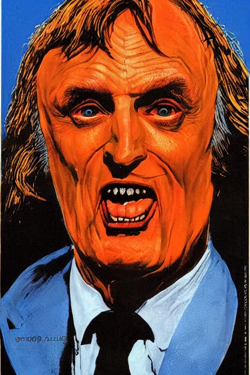 Image similar to portrait of Richard Dawkins as Satan, by Basil Gogos