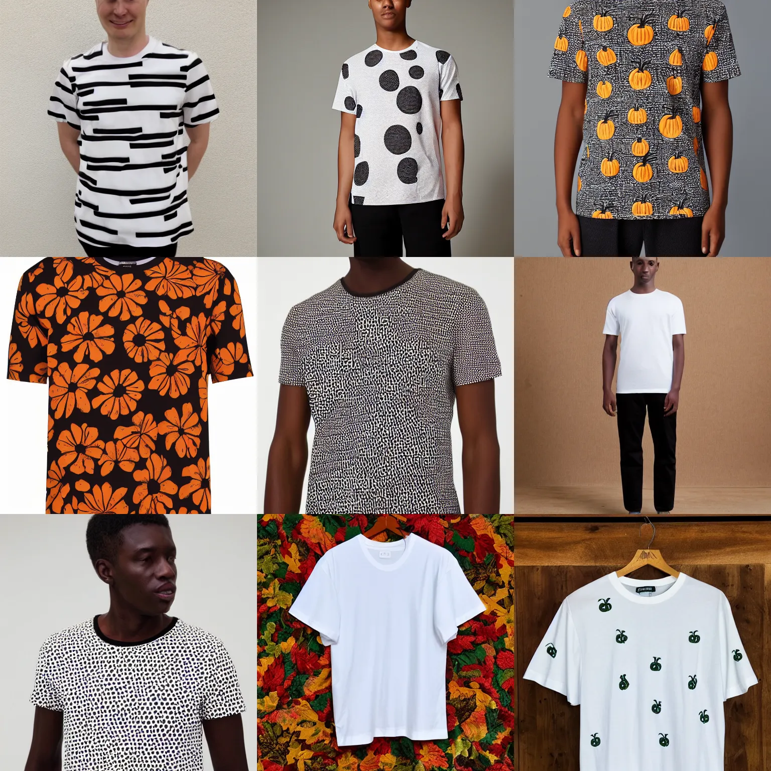 a plain white mens t-shirt marimekko pumpkin Chitenge | Stable ...