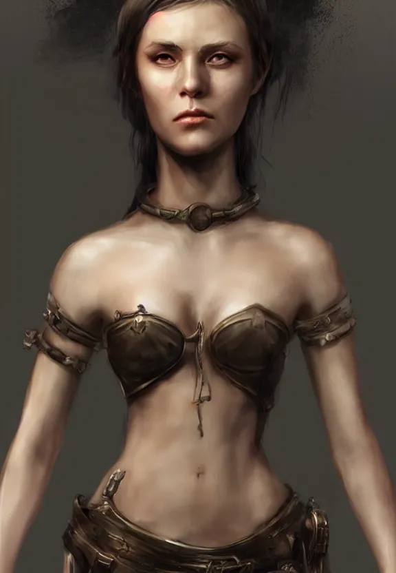 Prompt: dark fantasy female character realistic vfx concept art by